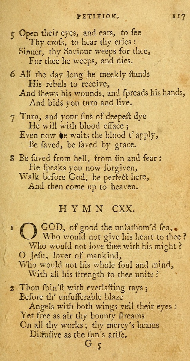 A Pocket hymn book, designed as a constant companion for the pious: collected from various authors page 124