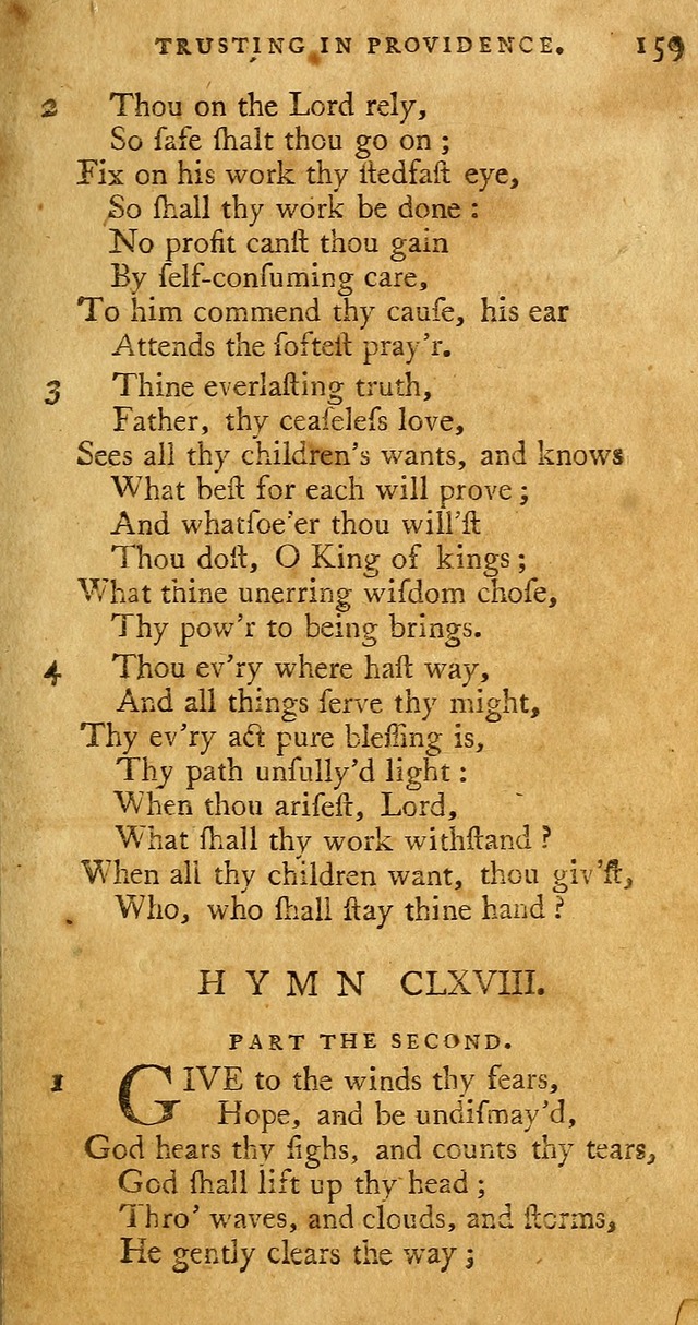 A Pocket hymn book, designed as a constant companion for the pious: collected from various authors page 166