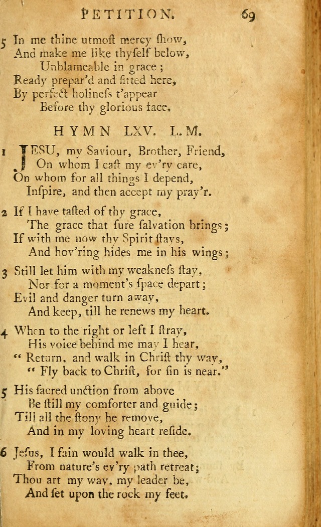 A Pocket hymn-book, designed as a constant companion for the pious: collected from various authors (11th ed.) page 69