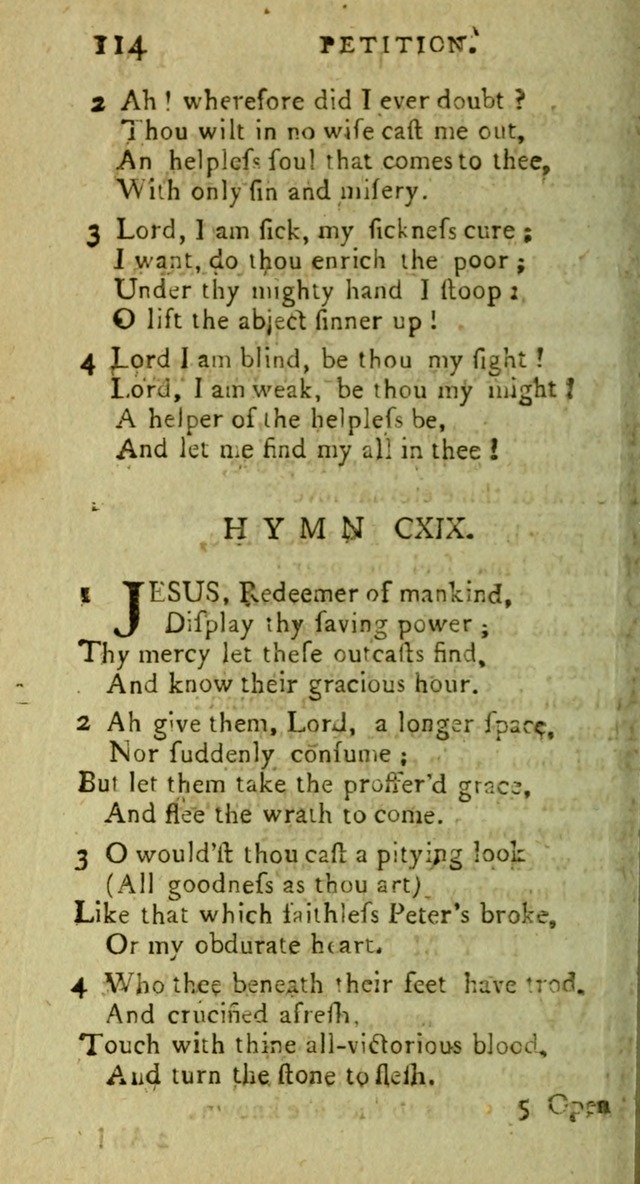 A Pocket Hymn Book: designed as a constant companion for the pious, collected from various authors (9th ed.) page 114