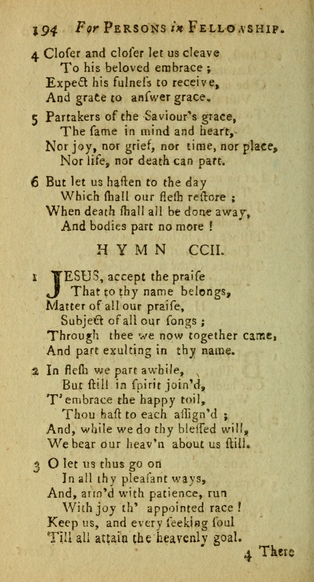 A Pocket Hymn Book: designed as a constant companion for the pious, collected from various authors (9th ed.) page 194