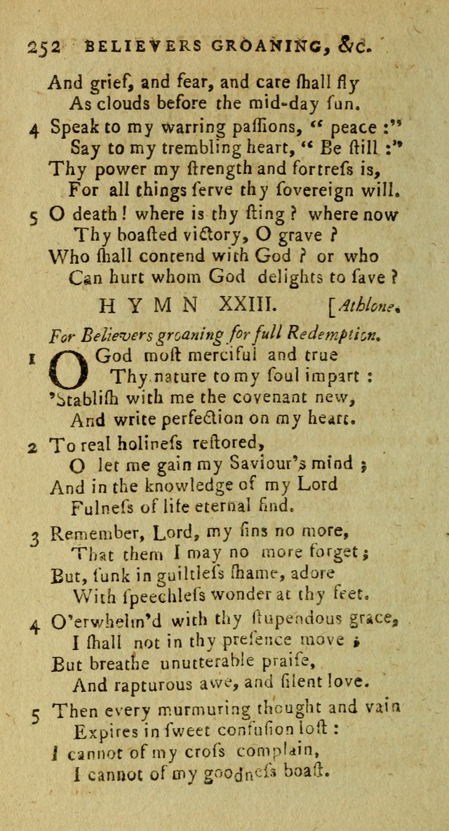 A Pocket Hymn Book: designed as a constant companion for the pious, collected from various authors (9th ed.) page 252