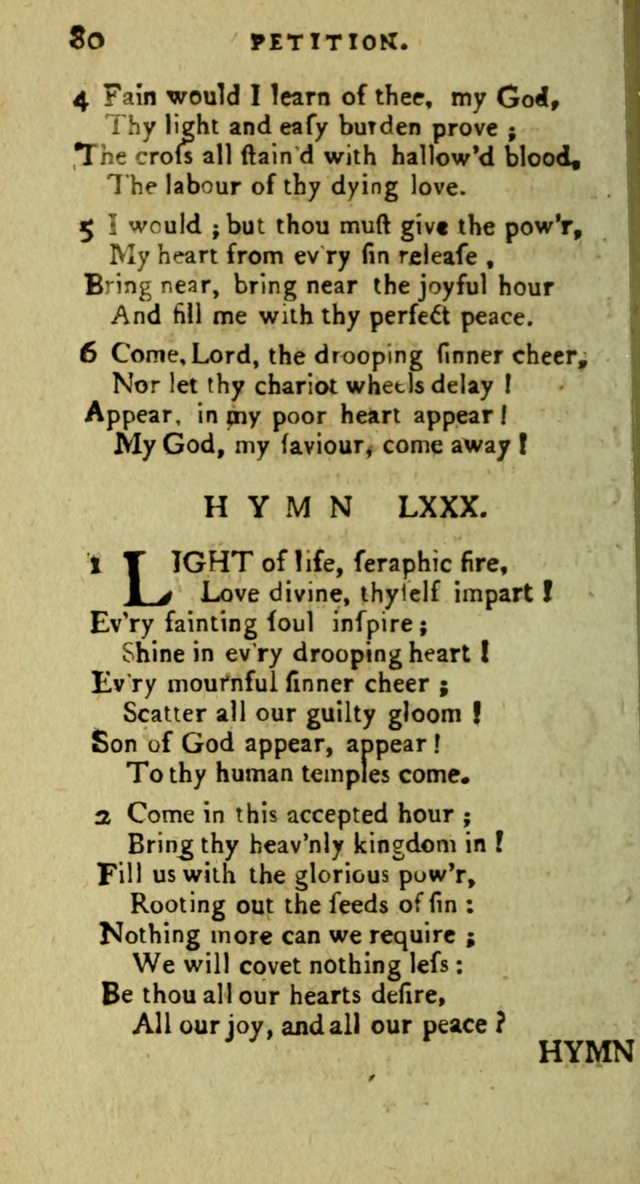 A Pocket Hymn Book: designed as a constant companion for the pious, collected from various authors (9th ed.) page 80