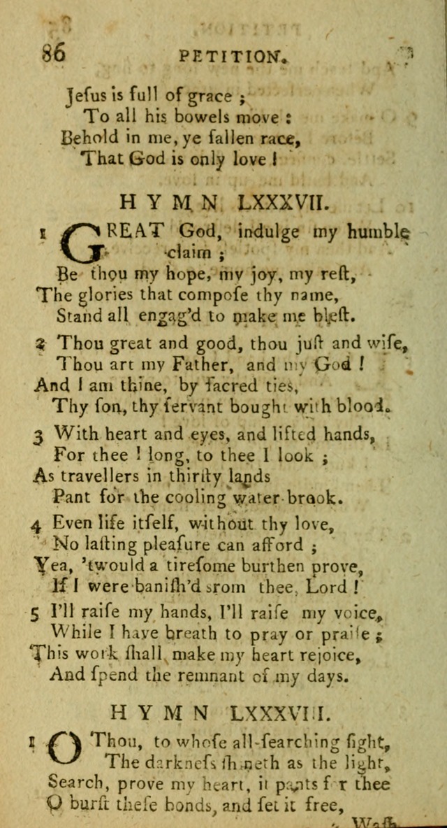 A Pocket Hymn Book: designed as a constant companion for the pious, collected from various authors (9th ed.) page 86