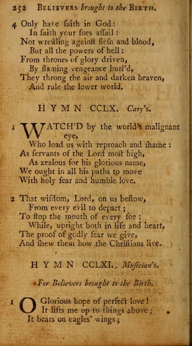 A Pocket Hymn-book: designed as a constant companion for the pious, collected from various authors (18th ed.) page 246