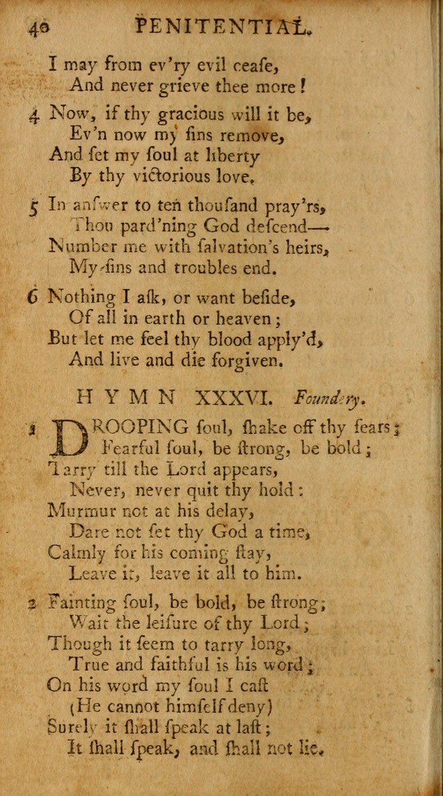 A Pocket Hymn-book: designed as a constant companion for the pious, collected from various authors (18th ed.) page 42