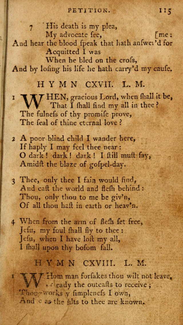 A Pocket Hymn-Book: designed as a constant companion for the pious: collected from various authors. (21st ed.) page 115