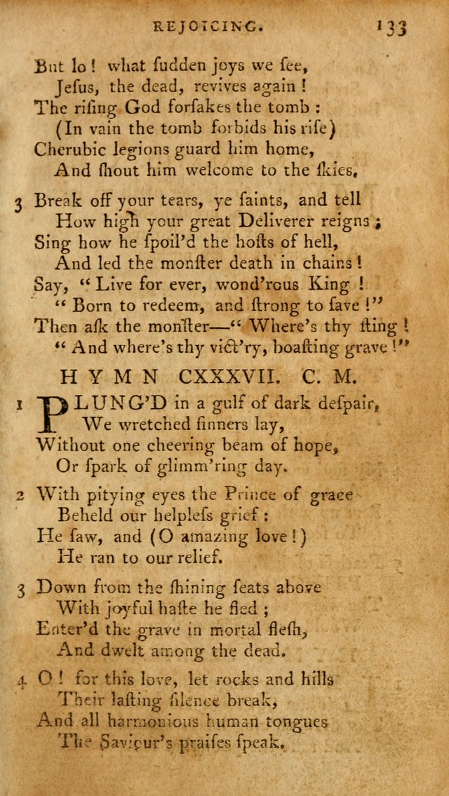 A Pocket Hymn-Book: designed as a constant companion for the pious: collected from various authors. (21st ed.) page 133