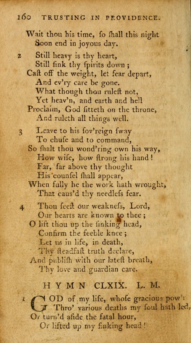 A Pocket Hymn-Book: designed as a constant companion for the pious: collected from various authors. (21st ed.) page 160