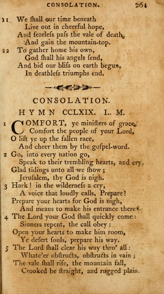 A Pocket Hymn-Book: designed as a constant companion for the pious: collected from various authors. (21st ed.) page 261