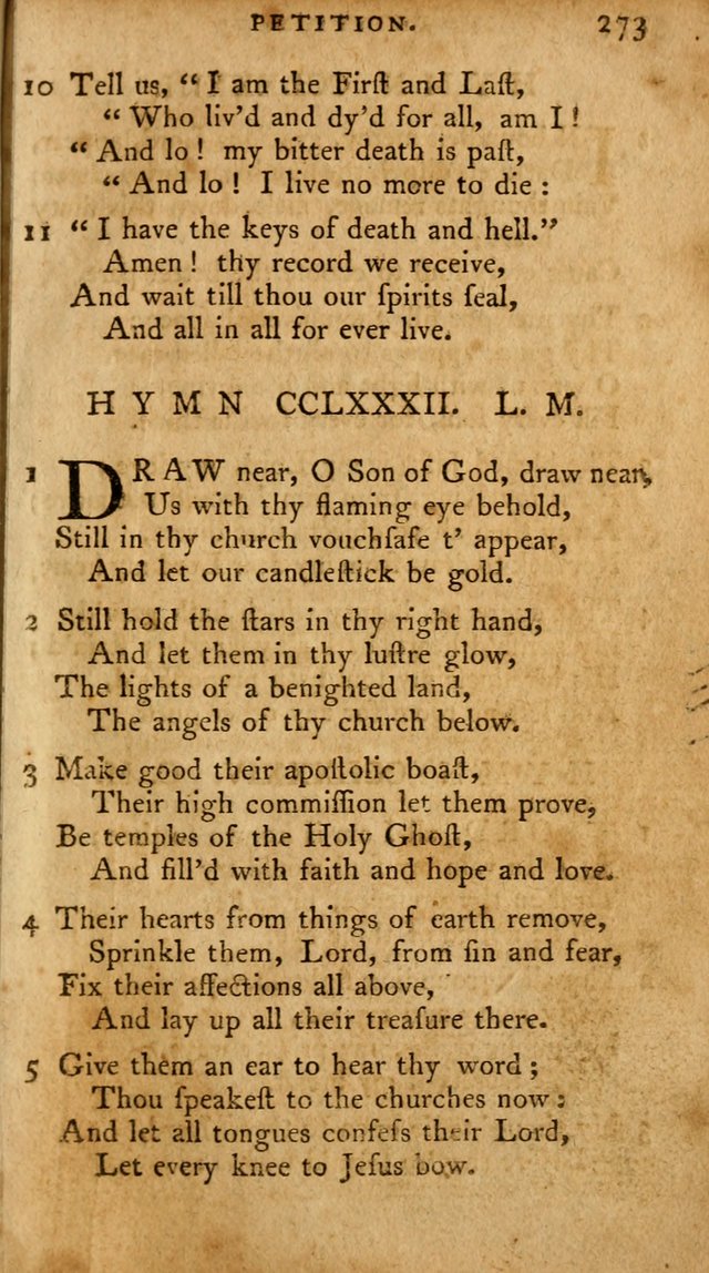 A Pocket Hymn-Book: designed as a constant companion for the pious: collected from various authors. (21st ed.) page 273