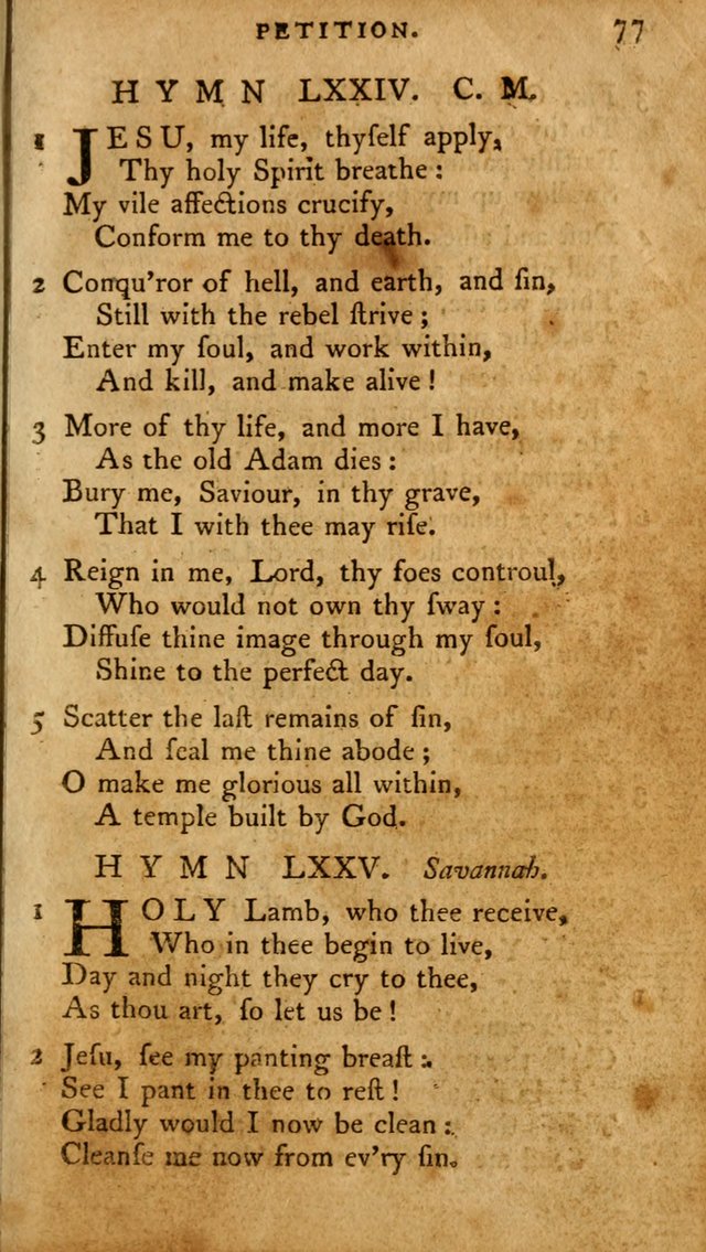 A Pocket Hymn-Book: designed as a constant companion for the pious: collected from various authors. (21st ed.) page 77