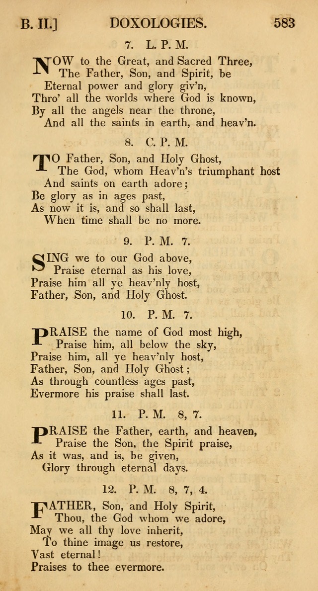 The Psalms and Hymns, with the Catechism, Confession of Faith, and Liturgy, of the Reformed Dutch Church in North America page 585