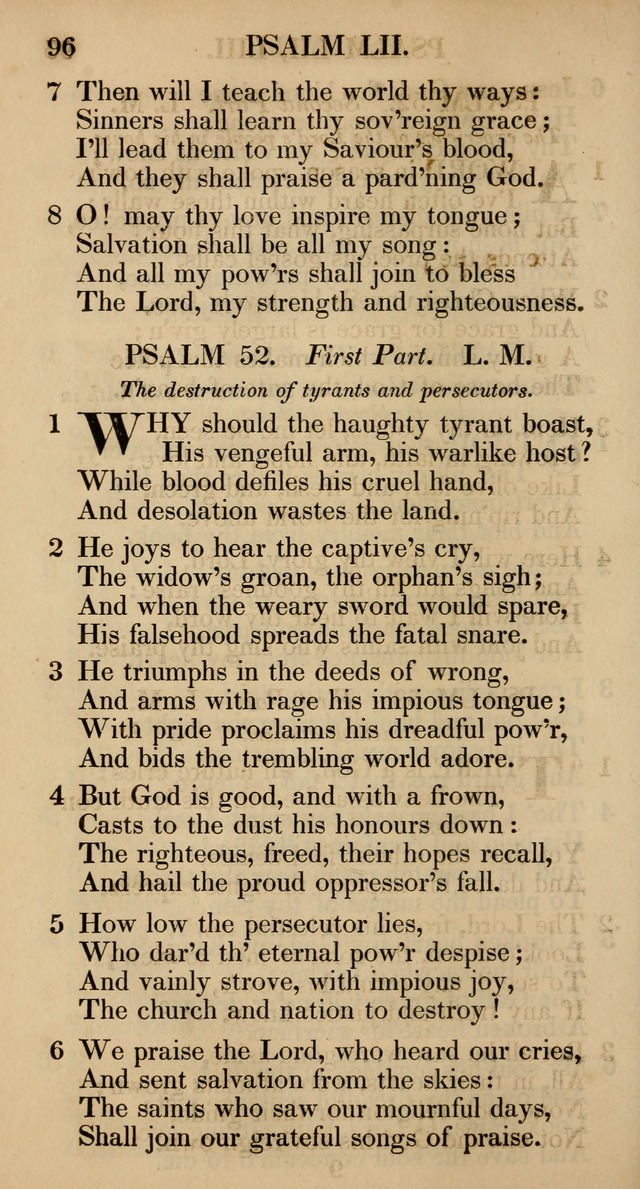 The Psalms and Hymns, with the Catechism, Confession of Faith, and Liturgy, of the Reformed Dutch Church in North America page 98
