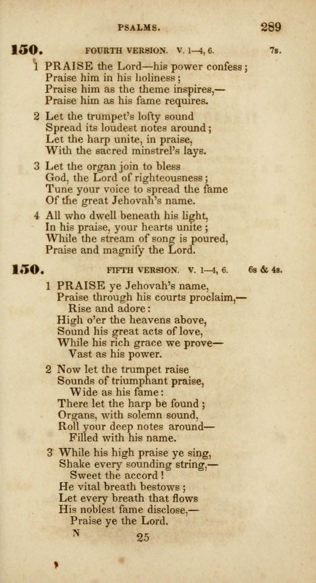 Psalms and Hymns, for Christian Use and Worship page 300