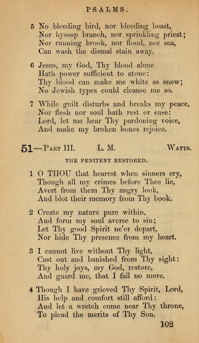 The Psalms and Hymns, with the Doctrinal Standards and Liturgy of the Reformed Protestant Dutch Church in North America page 110