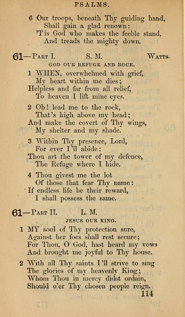 The Psalms and Hymns, with the Doctrinal Standards and Liturgy of the Reformed Protestant Dutch Church in North America page 122