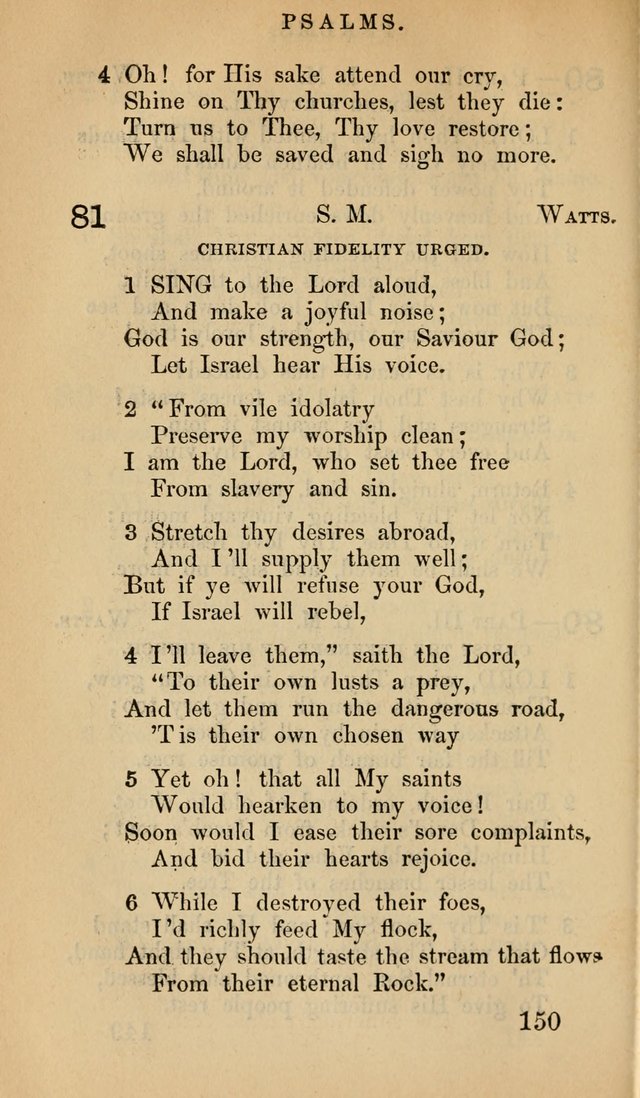 The Psalms and Hymns, with the Doctrinal Standards and Liturgy of the Reformed Protestant Dutch Church in North America page 158