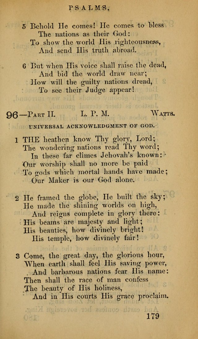 The Psalms and Hymns, with the Doctrinal Standards and Liturgy of the Reformed Protestant Dutch Church in North America page 187