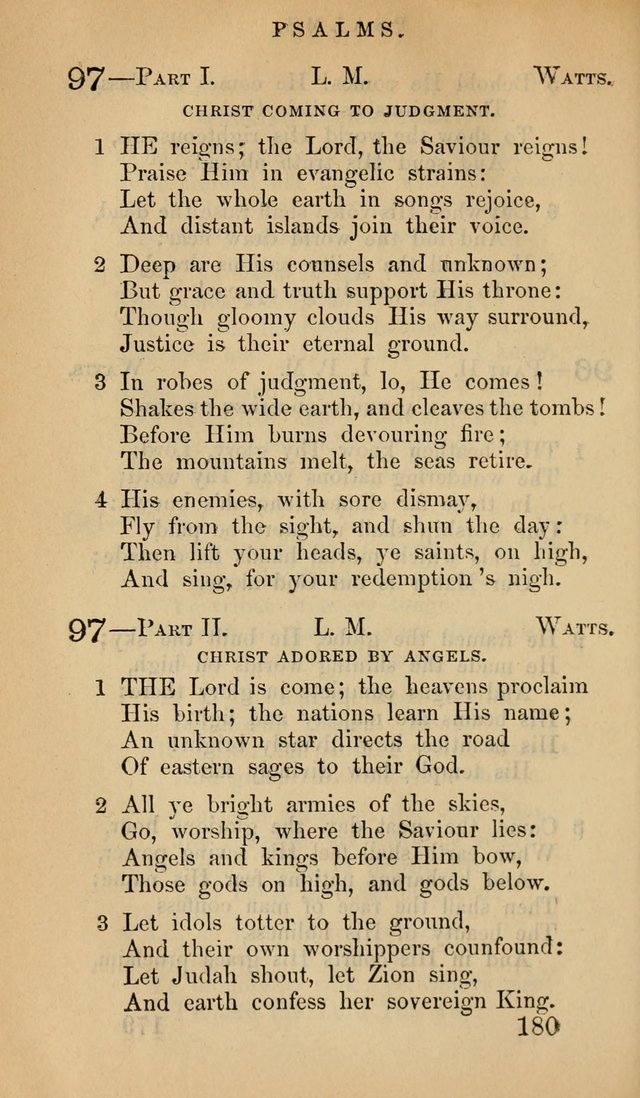 The Psalms and Hymns, with the Doctrinal Standards and Liturgy of the Reformed Protestant Dutch Church in North America page 188