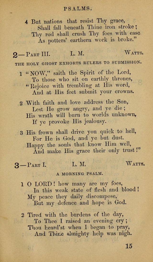 The Psalms and Hymns, with the Doctrinal Standards and Liturgy of the Reformed Protestant Dutch Church in North America page 23