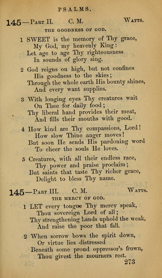 The Psalms and Hymns, with the Doctrinal Standards and Liturgy of the Reformed Protestant Dutch Church in North America page 281