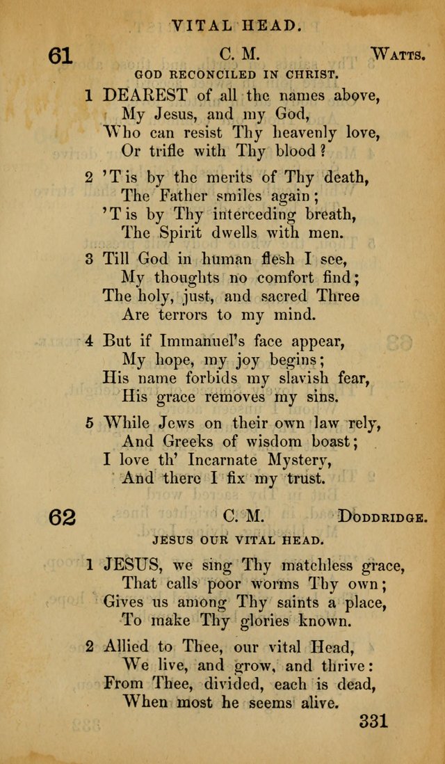 The Psalms and Hymns, with the Doctrinal Standards and Liturgy of the Reformed Protestant Dutch Church in North America page 339