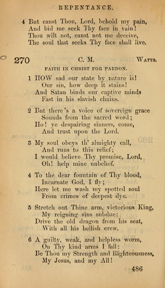 The Psalms and Hymns, with the Doctrinal Standards and Liturgy of the Reformed Protestant Dutch Church in North America page 494