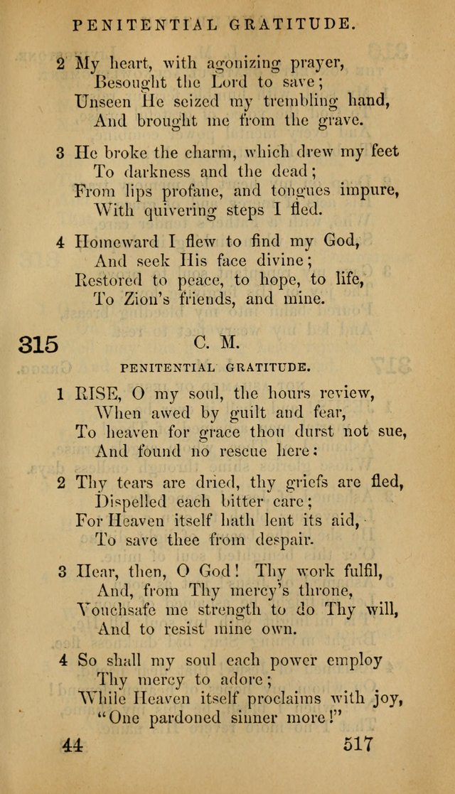 The Psalms and Hymns, with the Doctrinal Standards and Liturgy of the Reformed Protestant Dutch Church in North America page 525