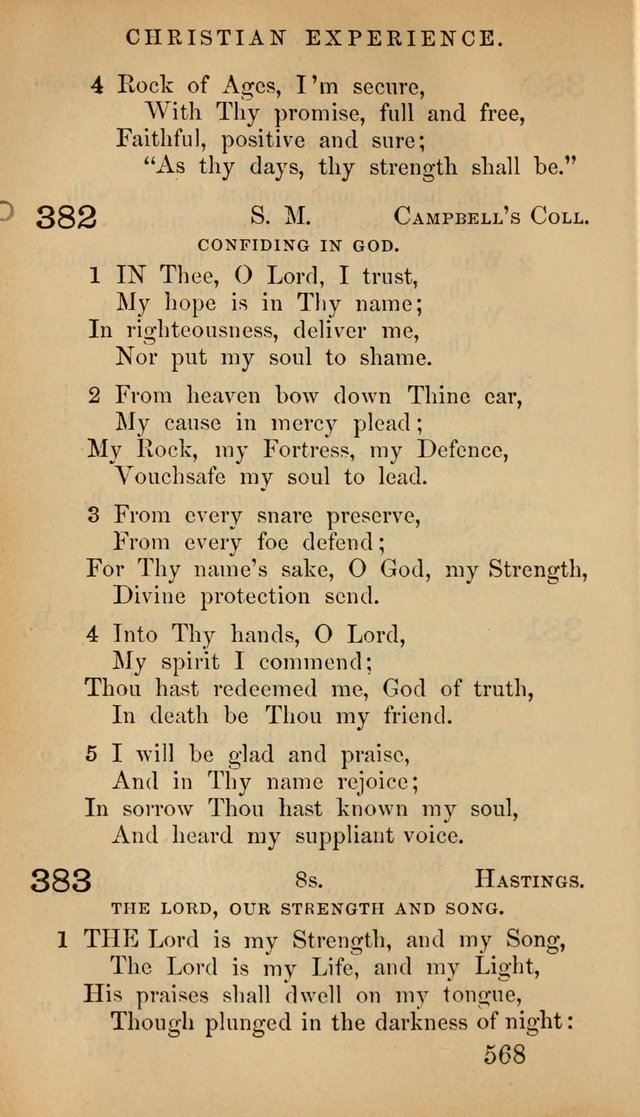 The Psalms and Hymns, with the Doctrinal Standards and Liturgy of the Reformed Protestant Dutch Church in North America page 576