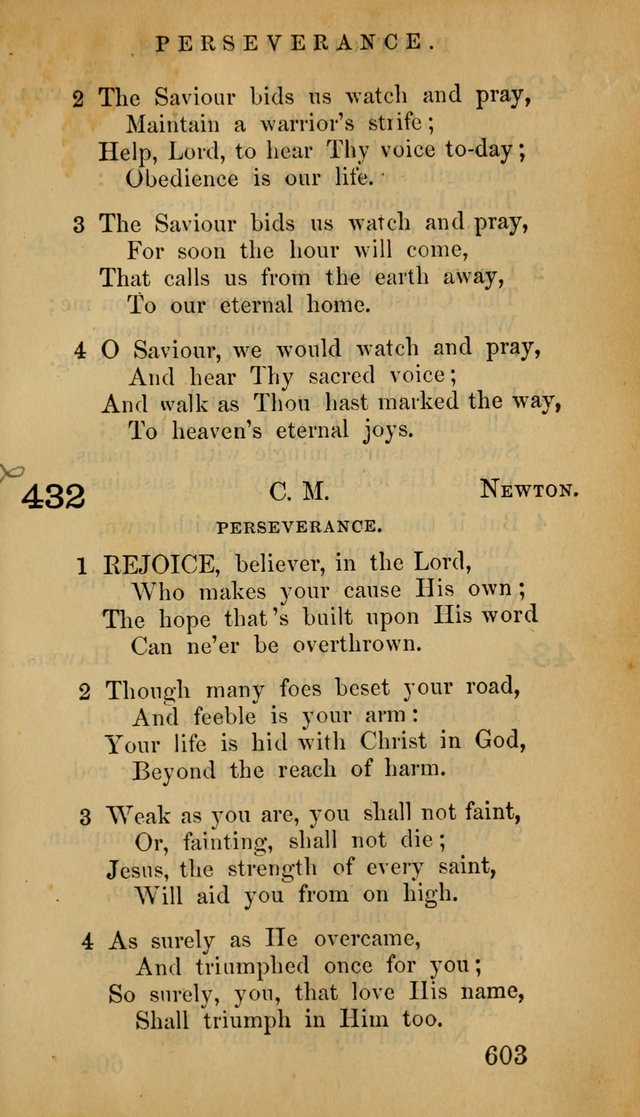 The Psalms and Hymns, with the Doctrinal Standards and Liturgy of the Reformed Protestant Dutch Church in North America page 611