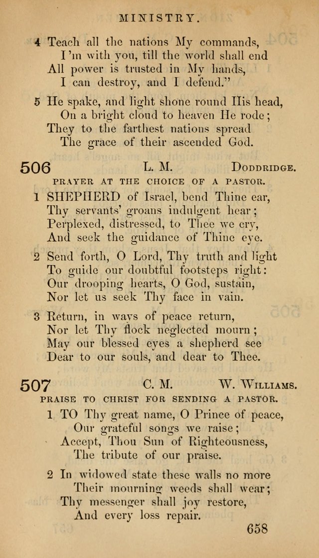 The Psalms and Hymns, with the Doctrinal Standards and Liturgy of the Reformed Protestant Dutch Church in North America page 666