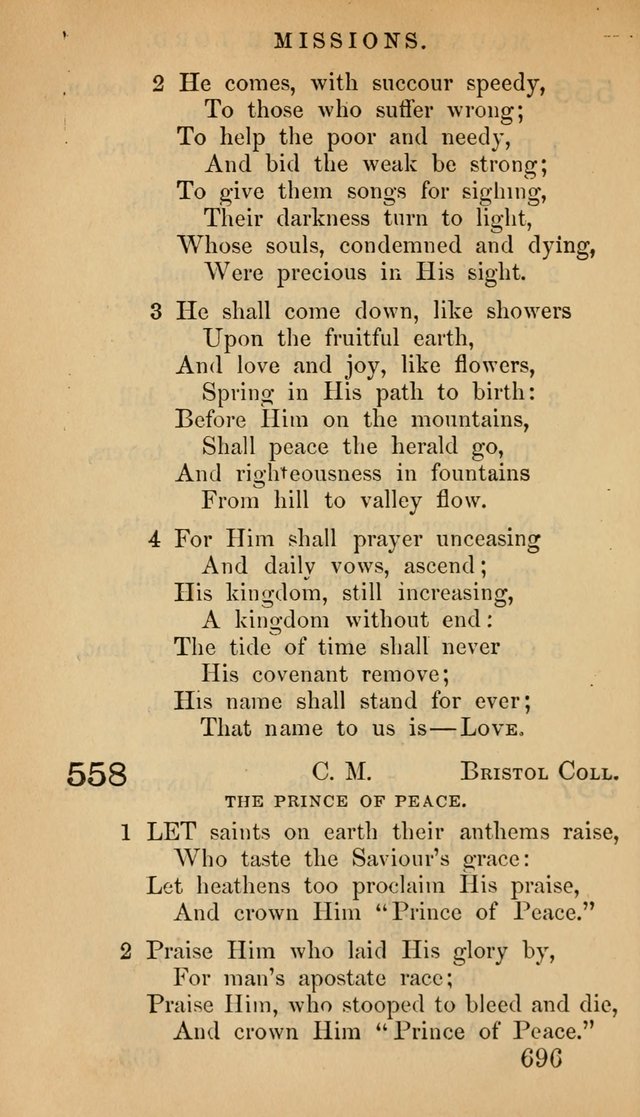 The Psalms and Hymns, with the Doctrinal Standards and Liturgy of the Reformed Protestant Dutch Church in North America page 704
