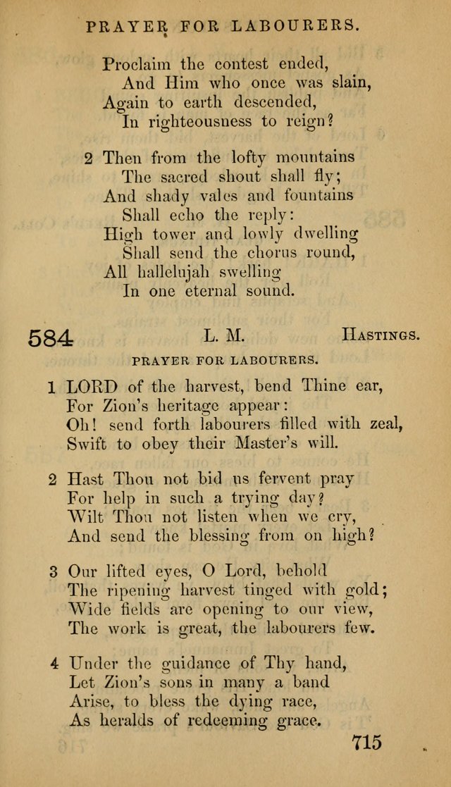 The Psalms and Hymns, with the Doctrinal Standards and Liturgy of the Reformed Protestant Dutch Church in North America page 723