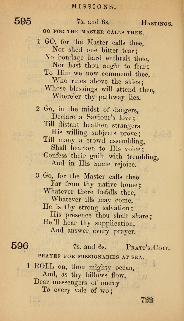 The Psalms and Hymns, with the Doctrinal Standards and Liturgy of the Reformed Protestant Dutch Church in North America page 730