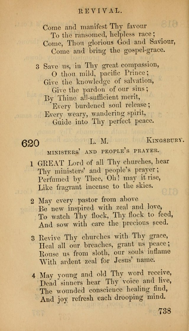 The Psalms and Hymns, with the Doctrinal Standards and Liturgy of the Reformed Protestant Dutch Church in North America page 746