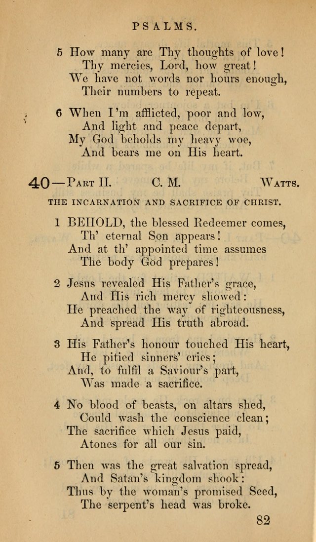 The Psalms and Hymns, with the Doctrinal Standards and Liturgy of the Reformed Protestant Dutch Church in North America page 90