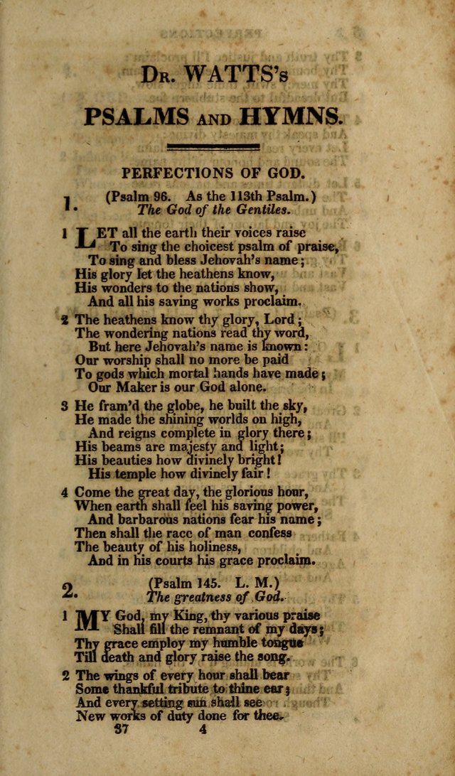 The Psalms and Hymns of Dr. Watts page 35