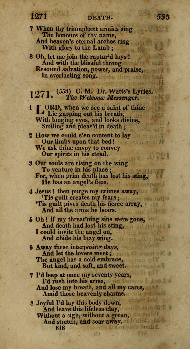 The Psalms and Hymns of Dr. Watts page 808