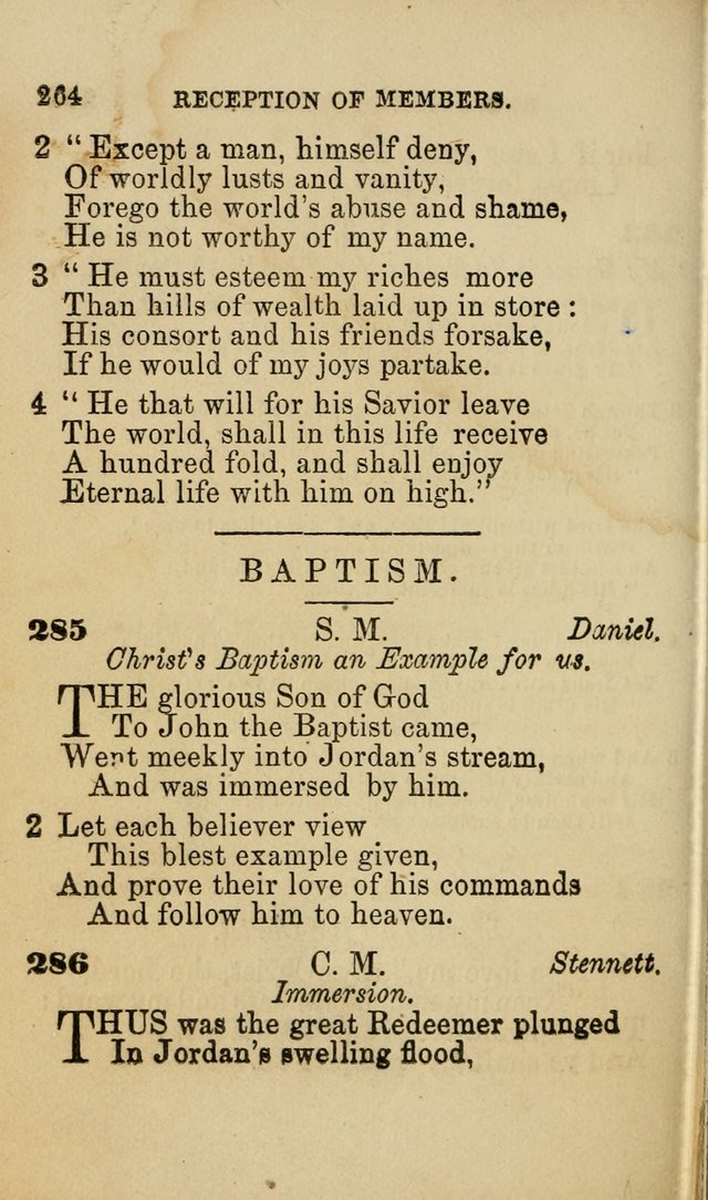 Pocket Hymns: original and selected. designed for the use of the regular Baptist church, and all who love our Lord Jesus Christ page 266