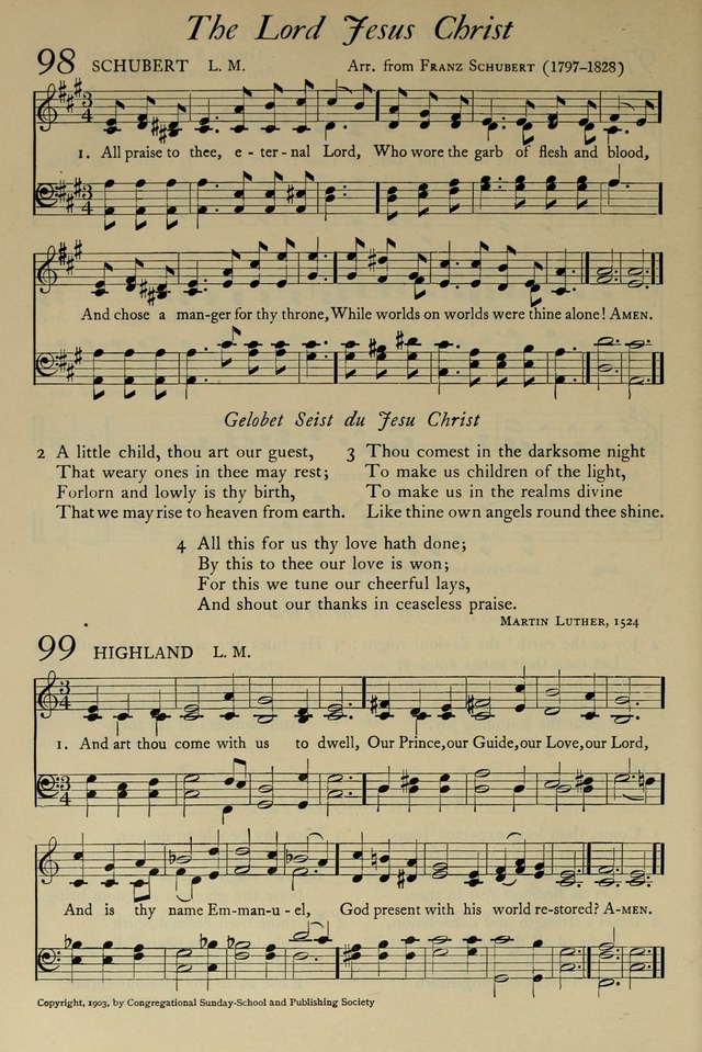 The Pilgrim Hymnal: with responsive readings and other aids to worship page 72