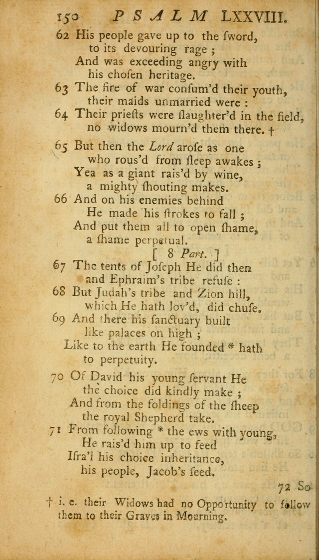 The Psalms, Hymns and Spiritual Songs of the Old and New Testament, faithully translated into English metre: being the New England Psalm Book (Rev. and Improved) page 150