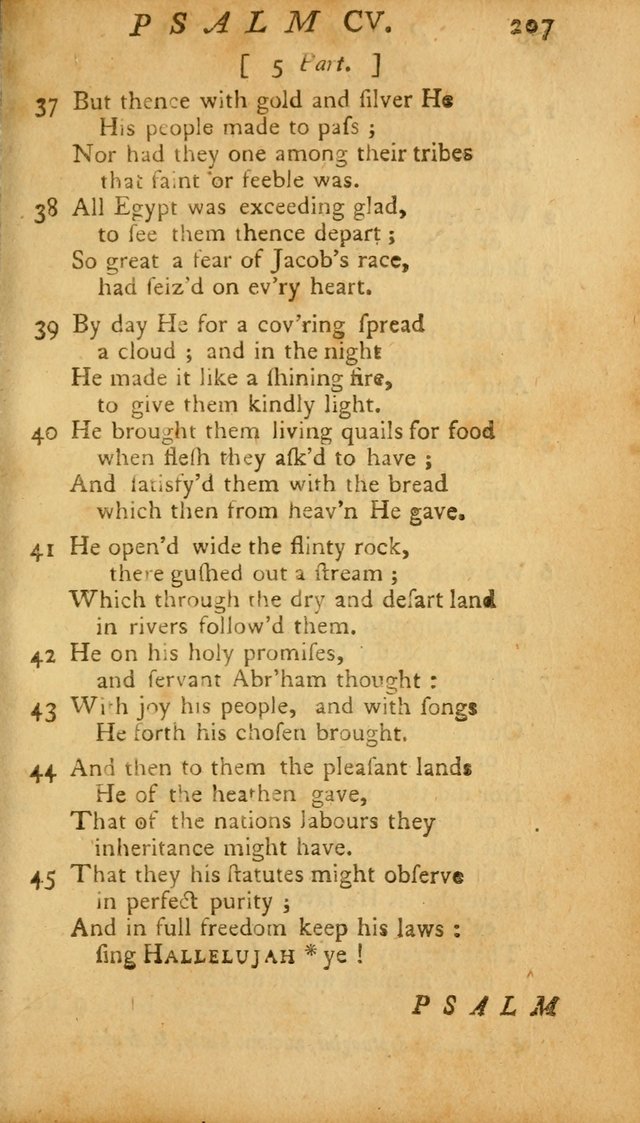 The Psalms, Hymns and Spiritual Songs of the Old and New Testament, faithully translated into English metre: being the New England Psalm Book (Rev. and Improved) page 207