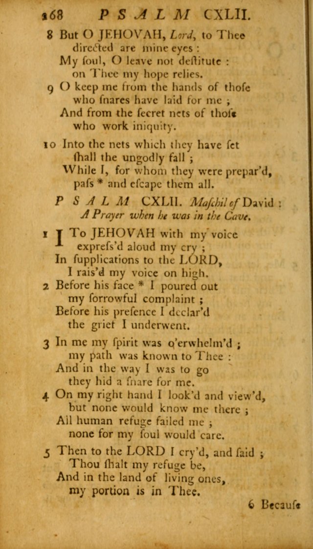 The Psalms, Hymns and Spiritual Songs of the Old and New Testament, faithully translated into English metre: being the New England Psalm Book (Rev. and Improved) page 268