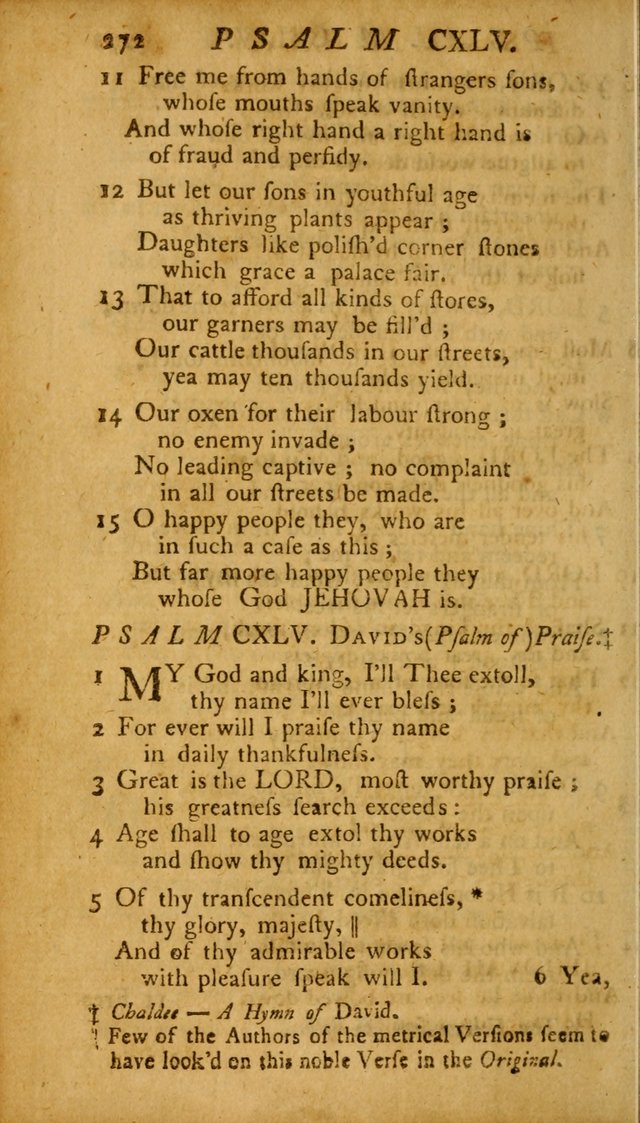The Psalms, Hymns and Spiritual Songs of the Old and New Testament, faithully translated into English metre: being the New England Psalm Book (Rev. and Improved) page 272