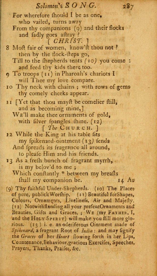 The Psalms, Hymns and Spiritual Songs of the Old and New Testament, faithully translated into English metre: being the New England Psalm Book (Rev. and Improved) page 287