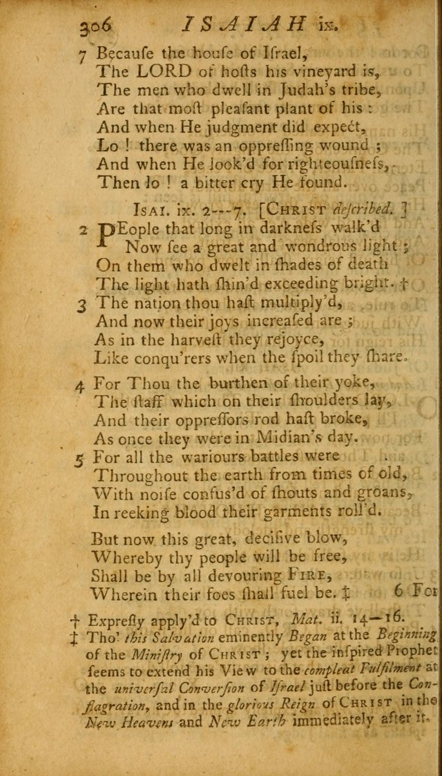The Psalms, Hymns and Spiritual Songs of the Old and New Testament, faithully translated into English metre: being the New England Psalm Book (Rev. and Improved) page 306