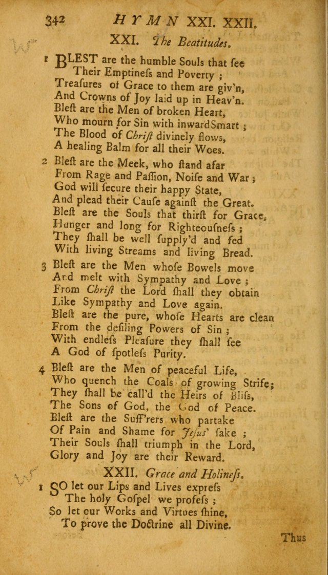The Psalms, Hymns and Spiritual Songs of the Old and New Testament, faithully translated into English metre: being the New England Psalm Book (Rev. and Improved) page 342