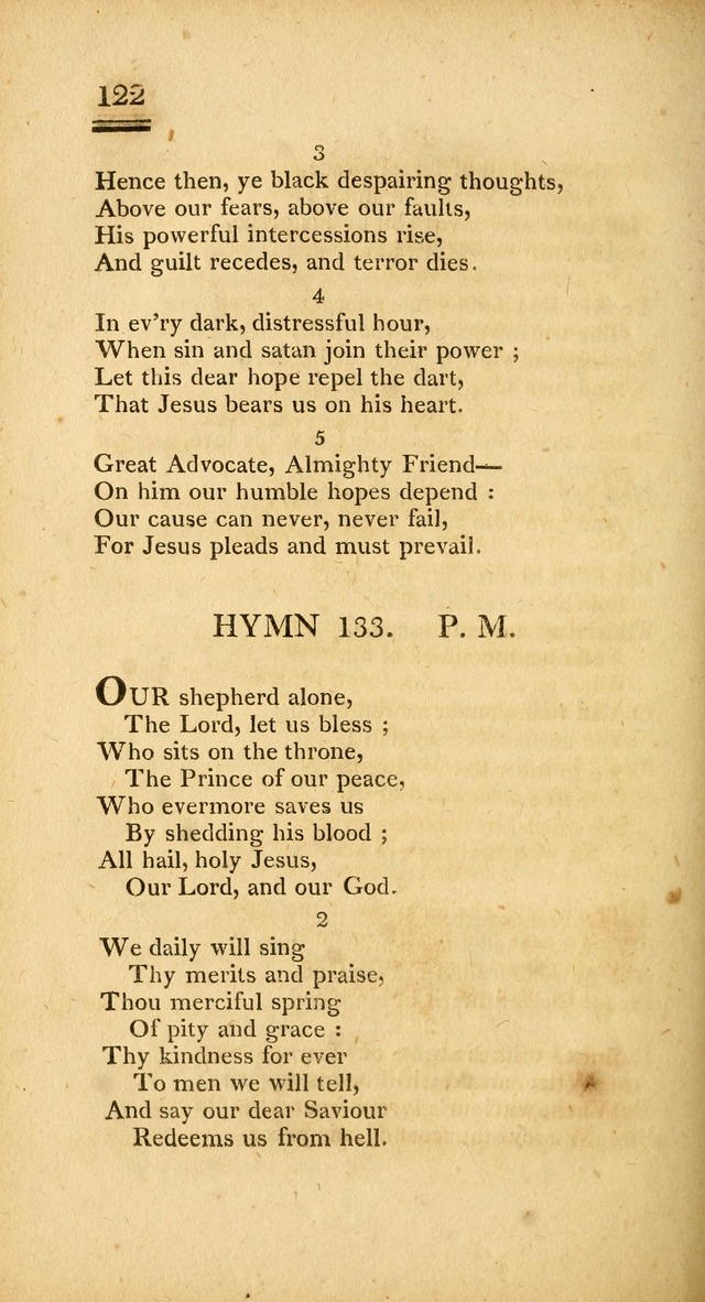 Psalms, Hymns and Spiritual Songs: selected and designed for the use of  the church universal, in public and private devotion; with an appendix, containing the original hymns omitted in the last ed. page 124