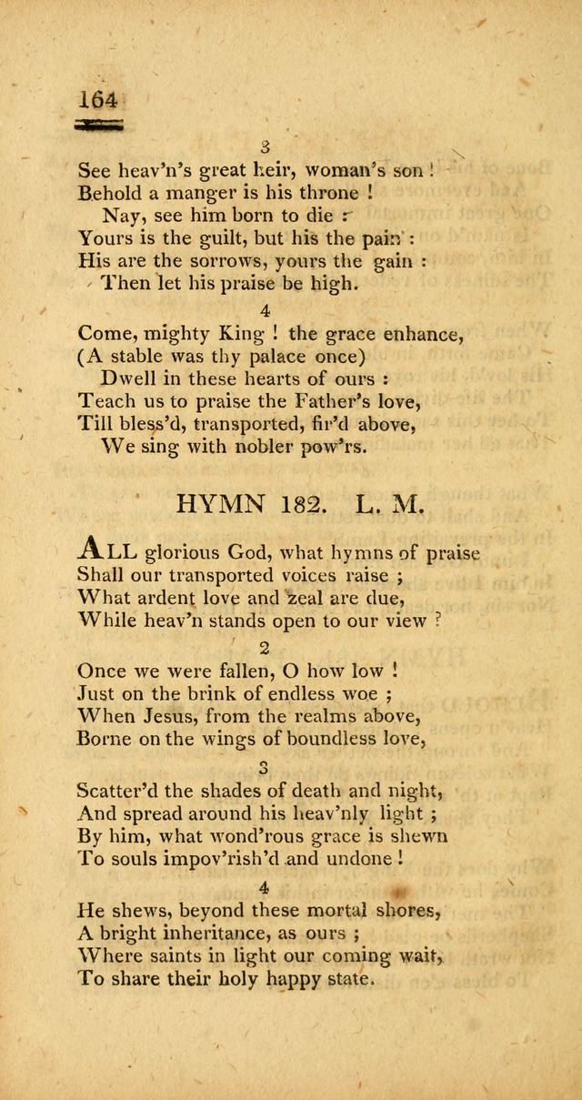 Psalms, Hymns and Spiritual Songs: selected and designed for the use of  the church universal, in public and private devotion; with an appendix, containing the original hymns omitted in the last ed. page 166